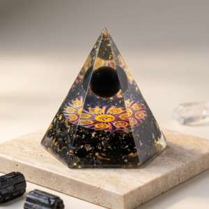 Black Tourmaline Six-Faced Pyramid