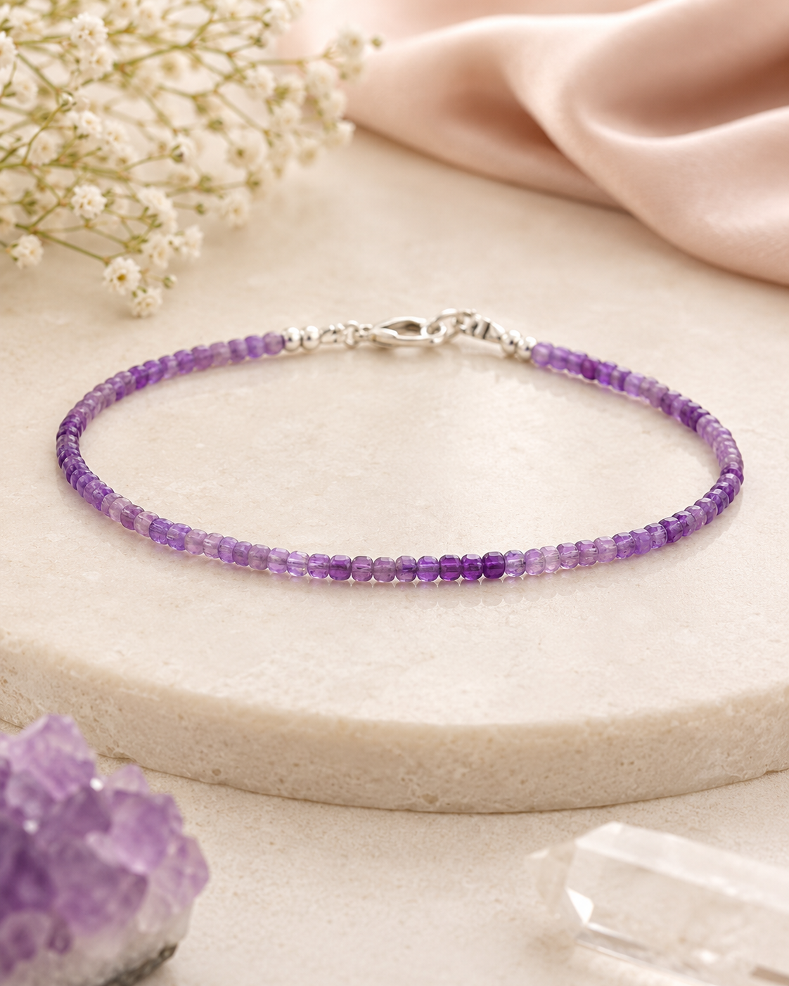 Amethyst Anklet