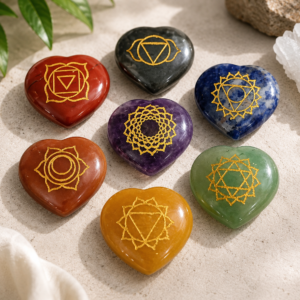 Seven Chakra Symbol Heart Shape